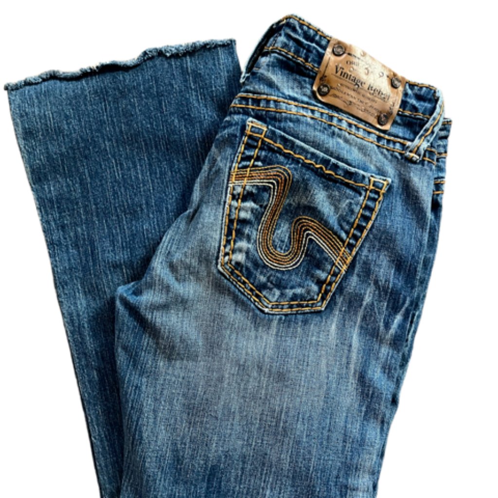 Vintage Rebel Jeans Woman Saddle Man True